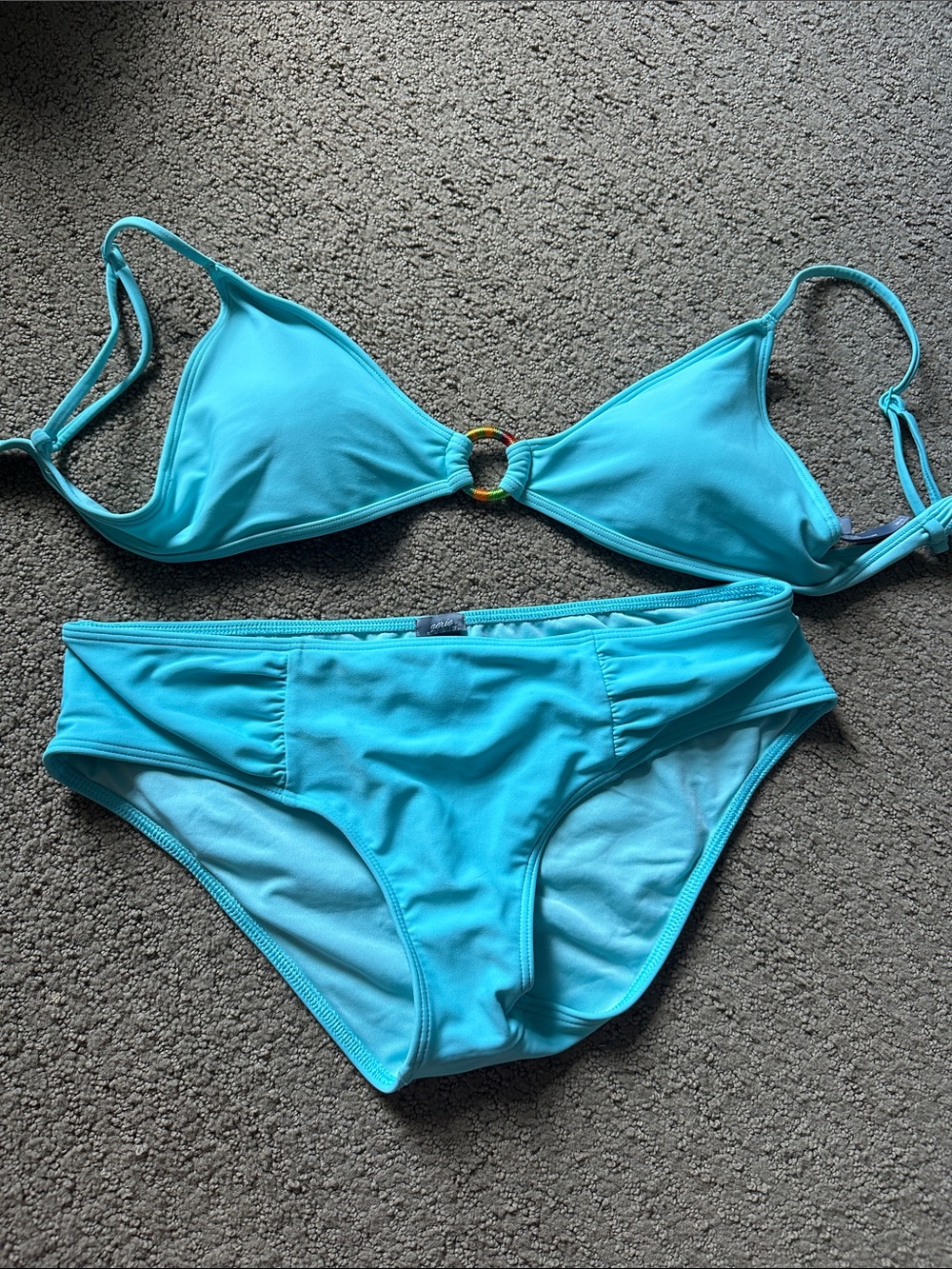 aerie Turquoise Ring-Detail Bikini Set - Women Swim